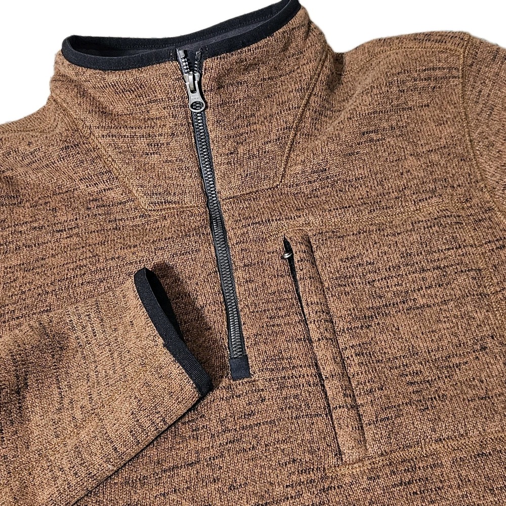 Prana Sweater M Medium Ascendyr Fleece 1/4 Zip Hiking Camping Pullover Women's